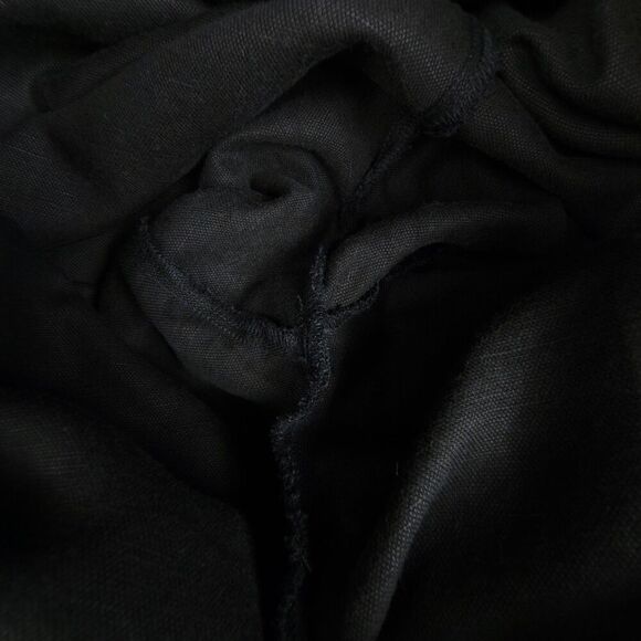 NEW Eileen Fisher Woman Tencel & Organic Linen Slub Jumpsuit Wide Leg Black 1X - Picture 10 of 11